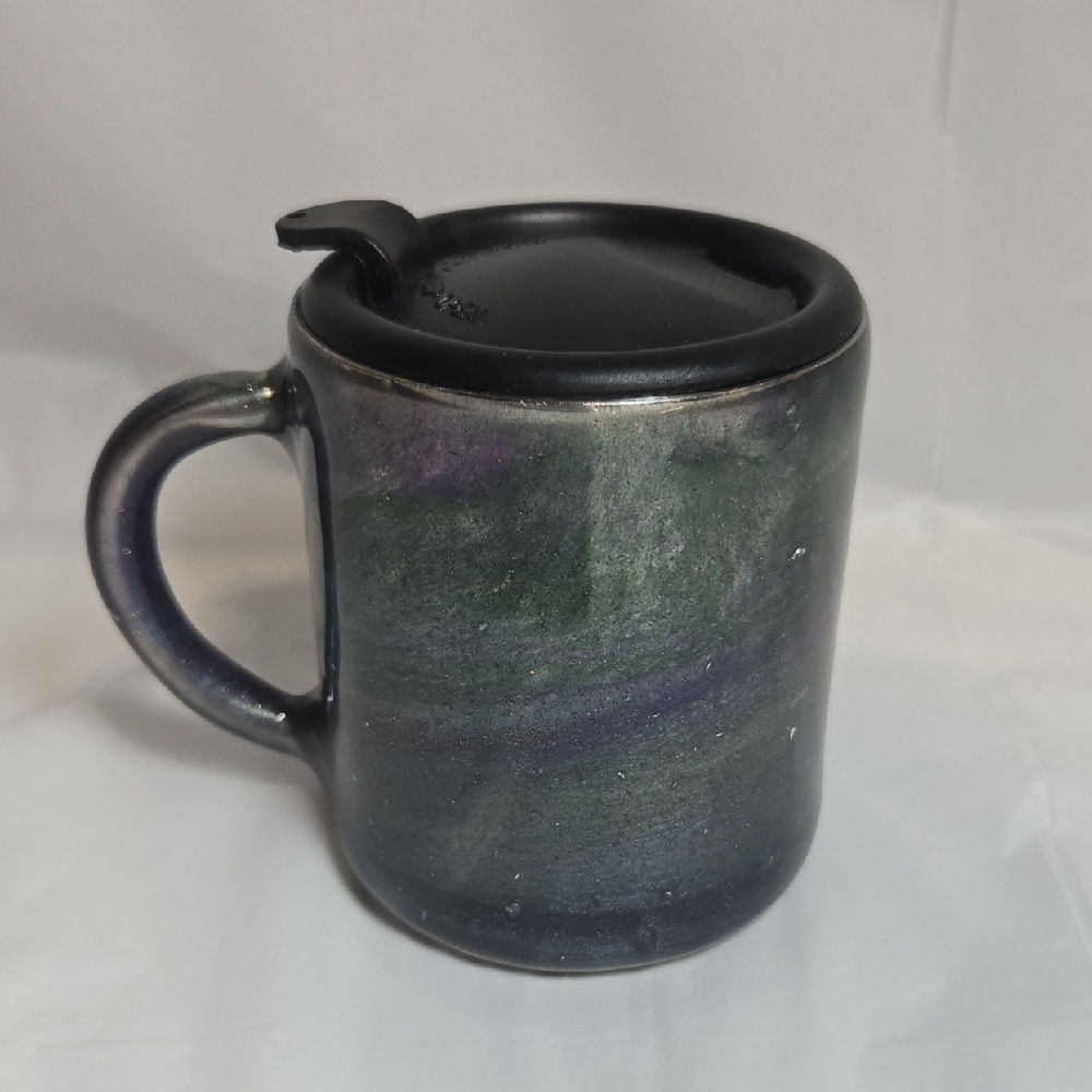 12oz Elegant Black and Green  Mug